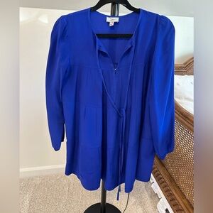 Issa London blue silk dress